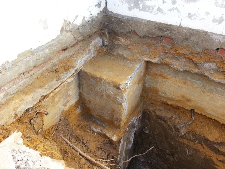 Reconocimiento patológico y estructural. Análisis de la cimentación y terreno subyacente. ESCUELA DE INFANTIL “ANDALUNA”. SEVILLA.